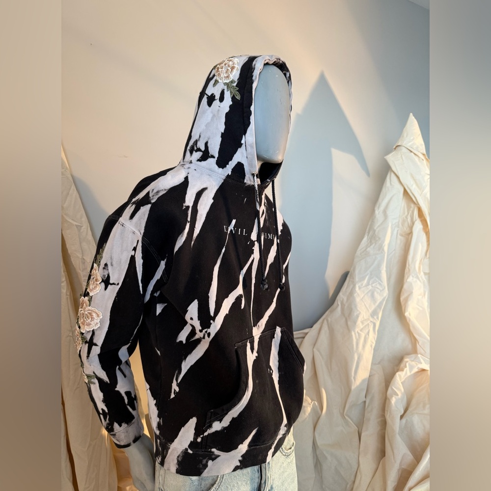 Black and White Graphic Hoodie
